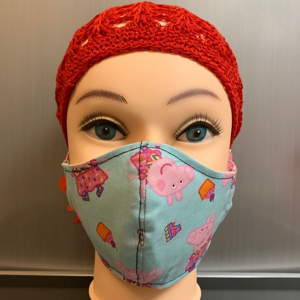 Handmade Face Mask Kids Size. 6-12Y Pattern-MK13